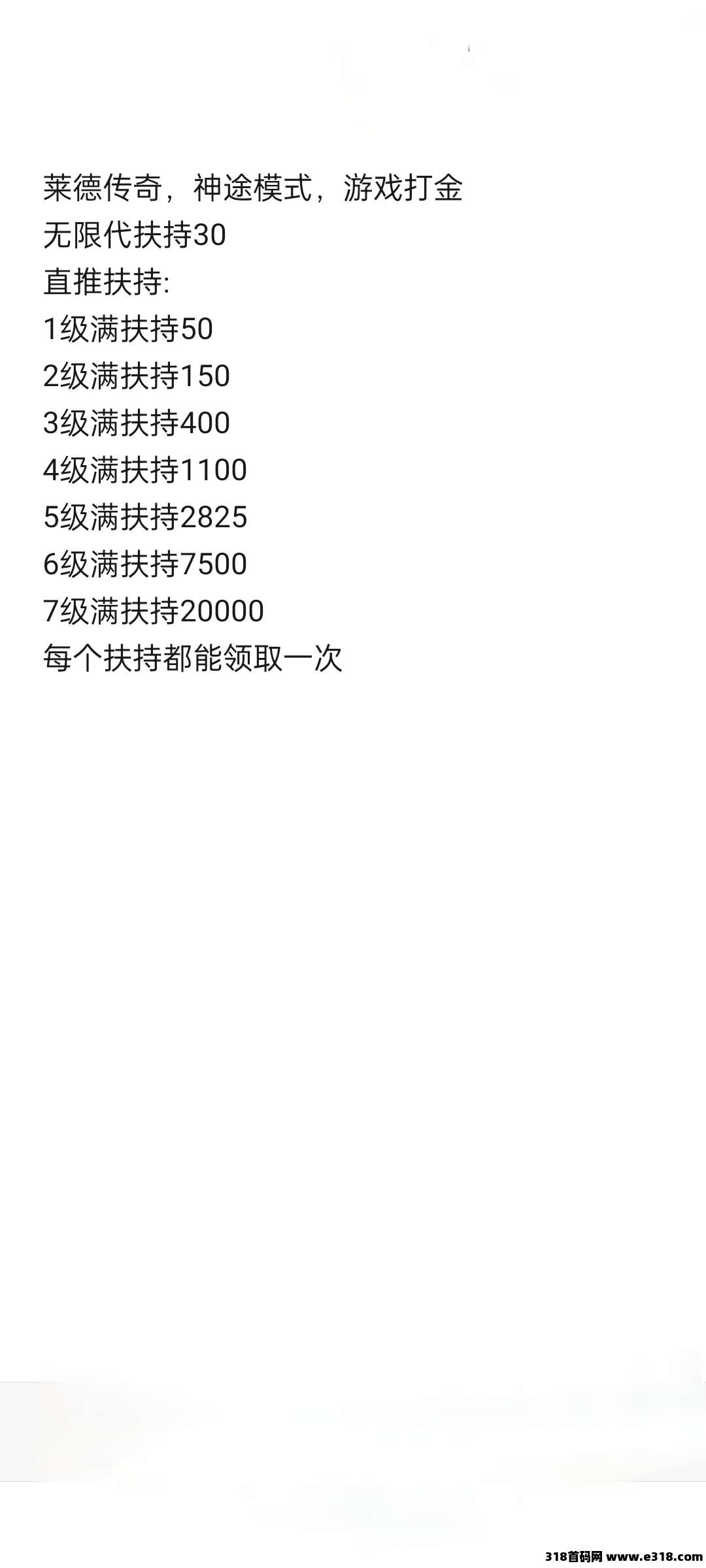 莱德传奇，神途模式，全网最高扶持
